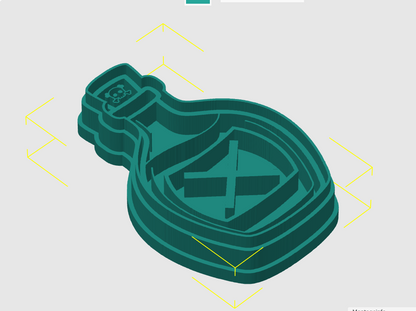 Ausstechform-Set – Giftflasche (STL, 2‑teilig) – Cutter/Imprint Vorschau