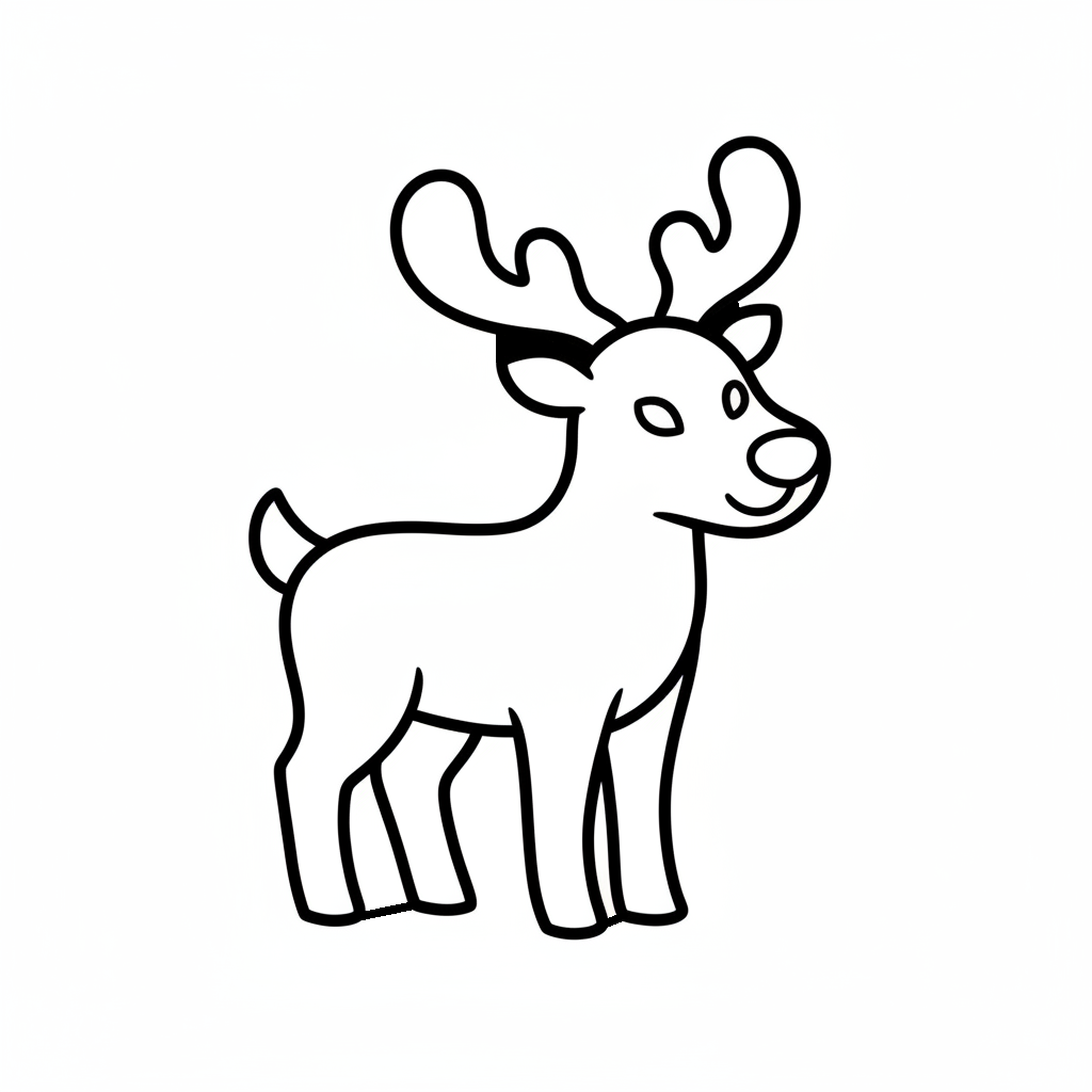 Ausstechform-Set – Rentier (STL, 2‑teilig) – Produktbild