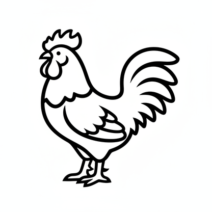 Ausstechform-Set – Hahn (STL, 2‑teilig) – Produktbild