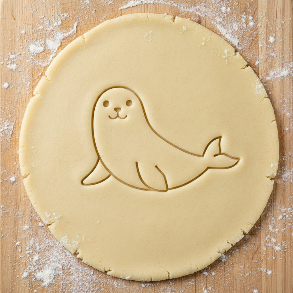 Ausstechform-Set – Robbe (STL, 2‑teilig) – Rohling