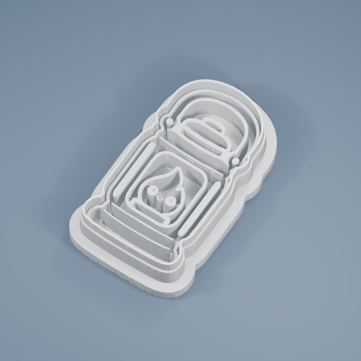 Autumn Lantern cookie cutter and imprint stamp