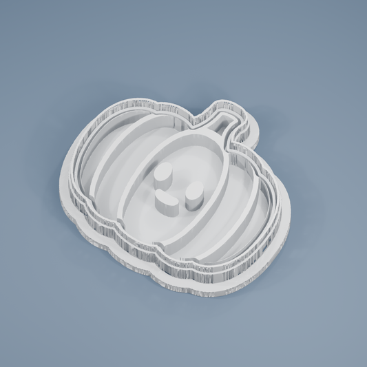 Harvest Pumpkin cookie cutter and imprint stamp