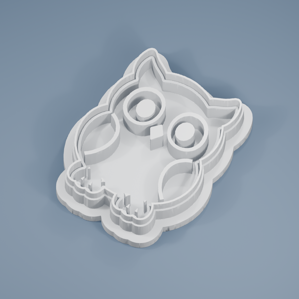 Autumn Owl cookie cutter and imprint stamp