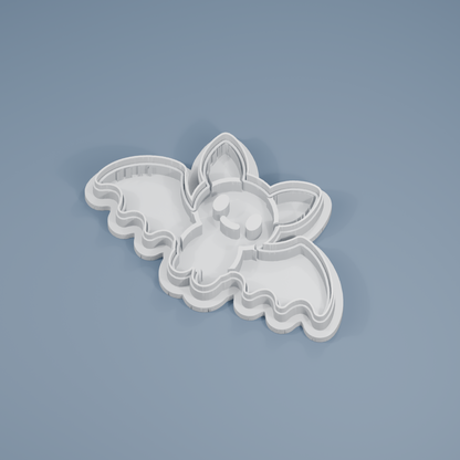 Halloween Bat cookie cutter and imprint stamp