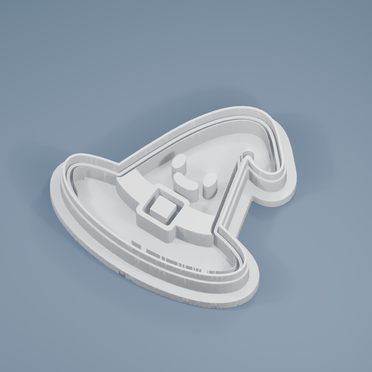 Friendly Witch Hat cookie cutter and imprint stamp