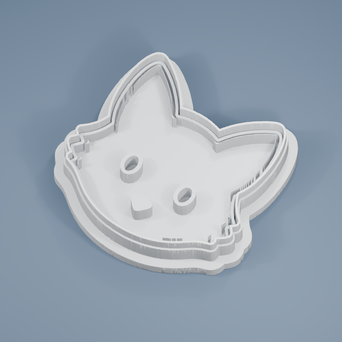 Friendly Fox cookie cutter and imprint stamp