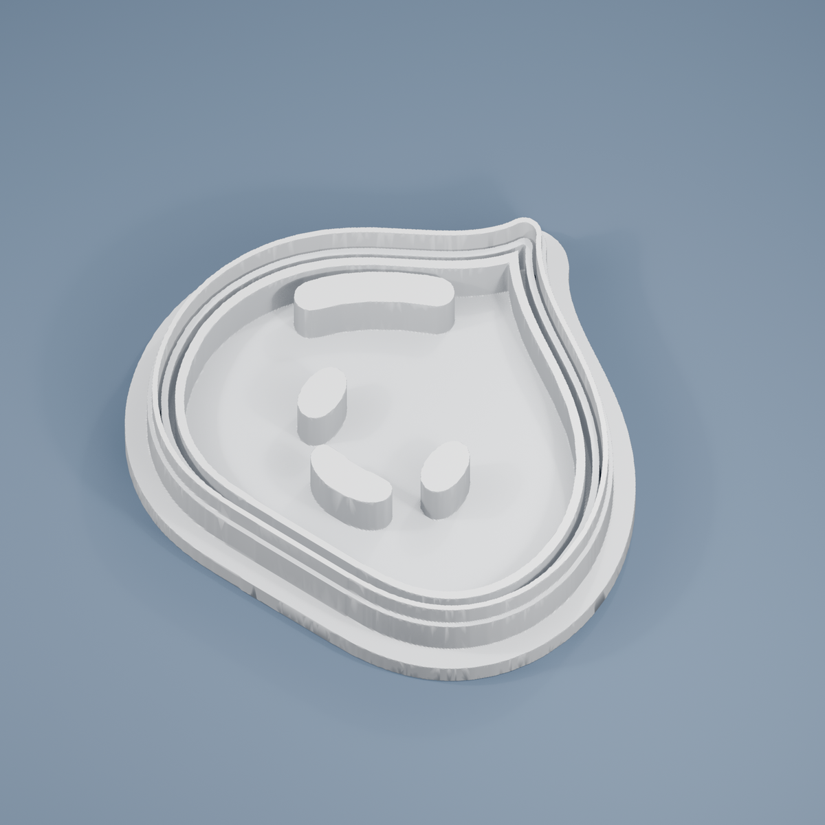Happy Chestnut cookie cutter and imprint stamp