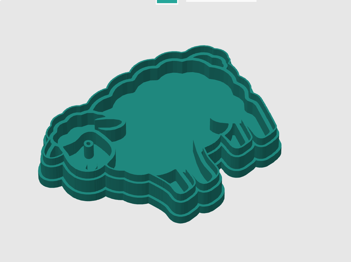 Ausstechform-Set – Schaf (STL, 2‑teilig) – Cutter/Imprint Vorschau