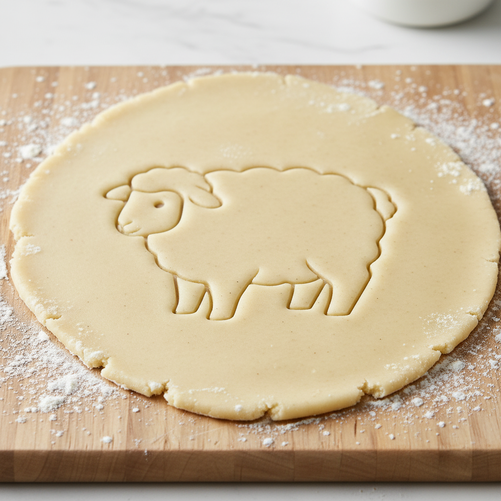 Ausstechform-Set – Schaf (STL, 2‑teilig) – Rohling