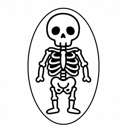 Ausstechform-Set – Skelett (STL, 2‑teilig) – Produktbild