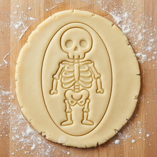 Ausstechform-Set – Skelett (STL, 2‑teilig) – Rohling
