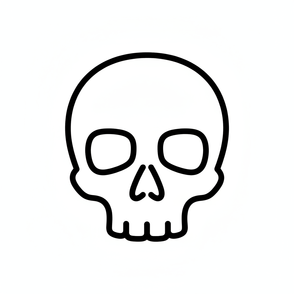 Ausstechform-Set – Totenkopf (STL, 2‑teilig) – Produktbild