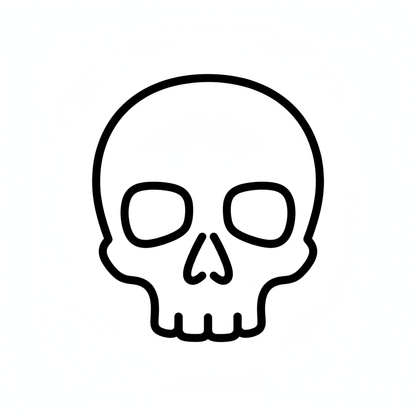 Ausstechform-Set – Totenkopf (STL, 2‑teilig) – Produktbild