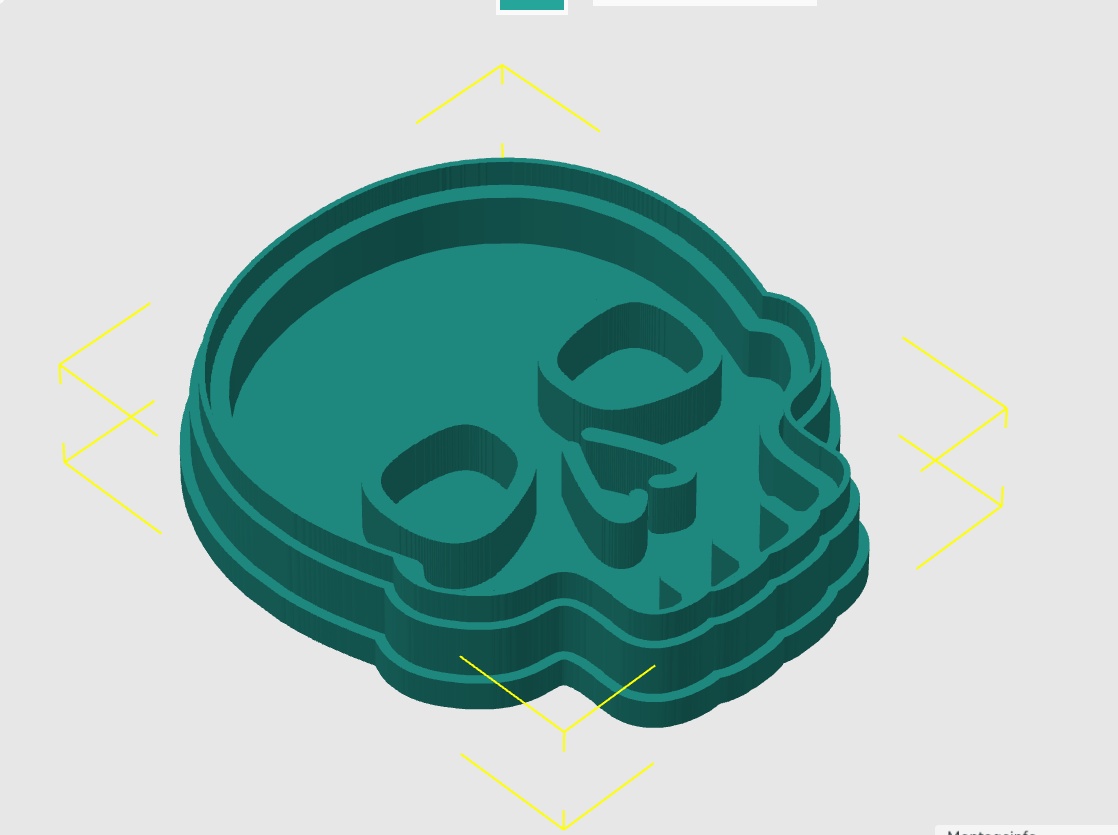 Ausstechform-Set – Totenkopf (STL, 2‑teilig) – Cutter/Imprint Vorschau