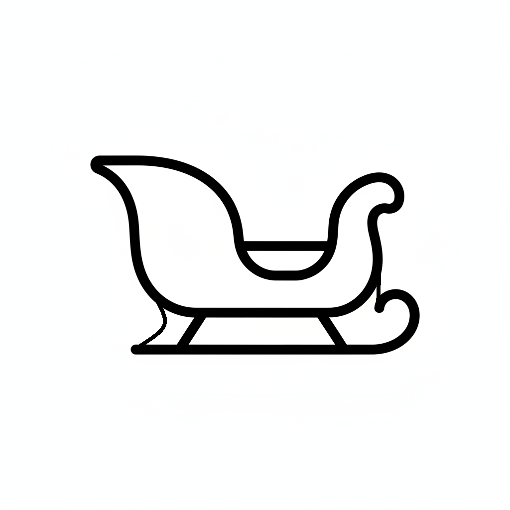 Ausstechform-Set – Schlitten (STL, 2‑teilig) – Produktbild