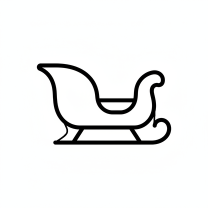 Ausstechform-Set – Schlitten (STL, 2‑teilig) – Produktbild