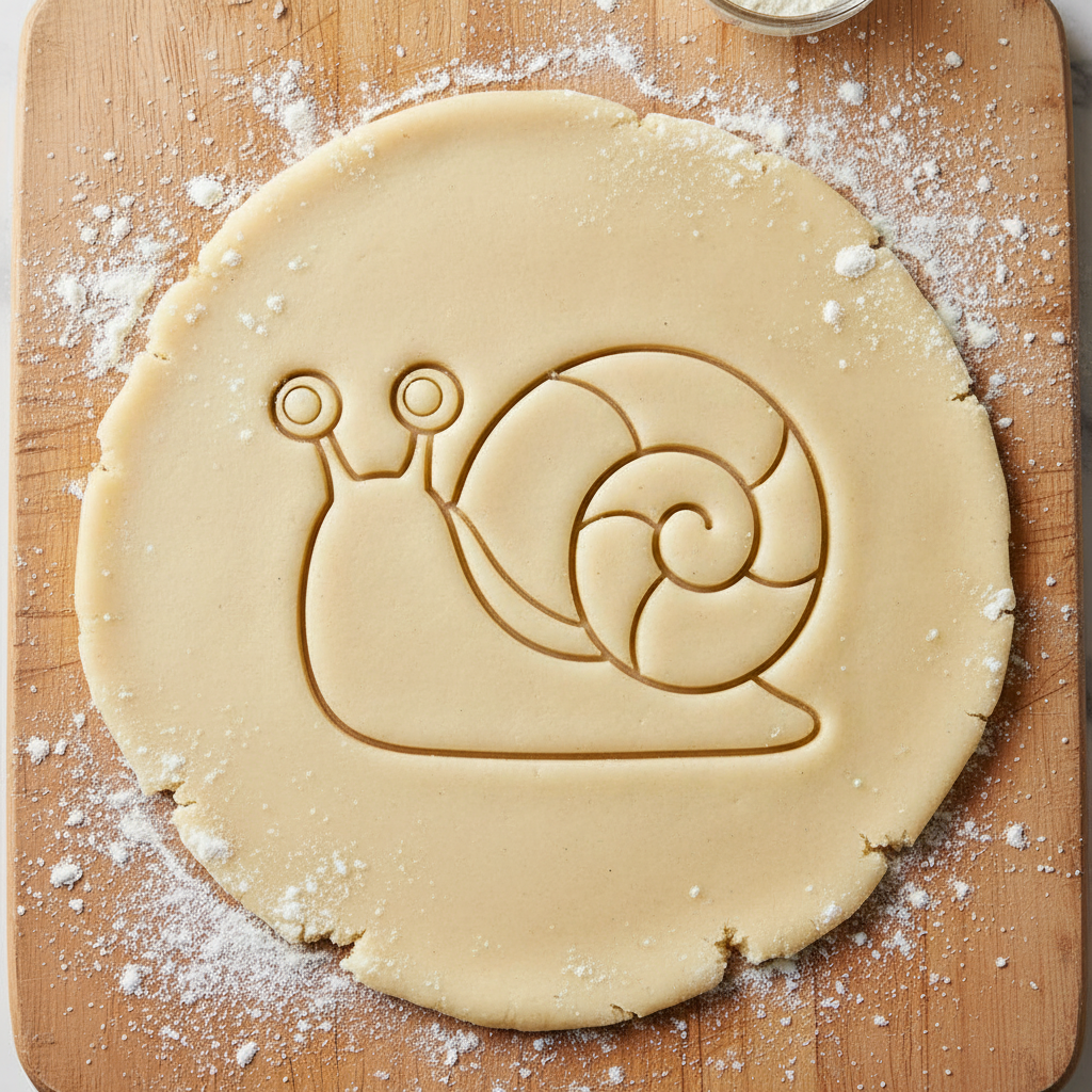 Ausstechform-Set – Schnecke (STL, 2‑teilig) – Rohling