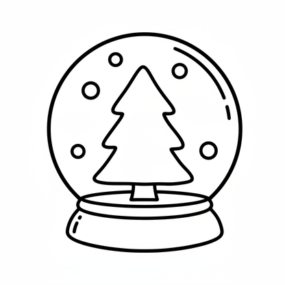 Ausstechform-Set – Schneekugel (STL, 2‑teilig) – Produktbild