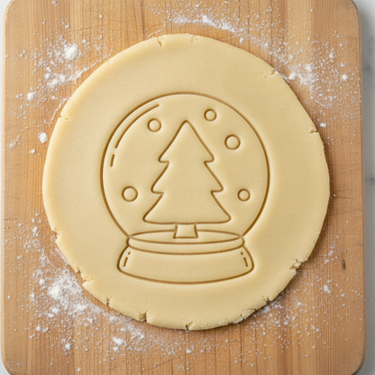 Ausstechform-Set – Schneekugel (STL, 2‑teilig) – Rohling