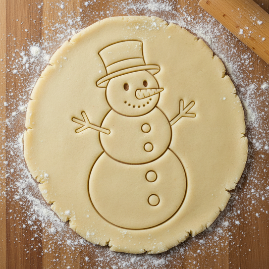 Ausstechform-Set – Schneemann (STL, 2‑teilig) – Rohling