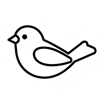 Ausstechform-Set – Spatz (STL, 2‑teilig) – Produktbild