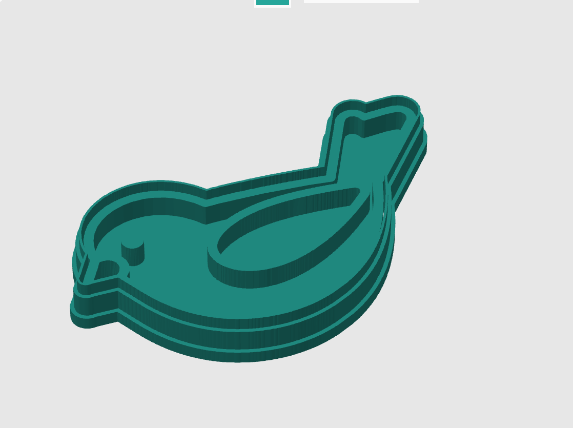 Ausstechform-Set – Spatz (STL, 2‑teilig) – Cutter/Imprint Vorschau