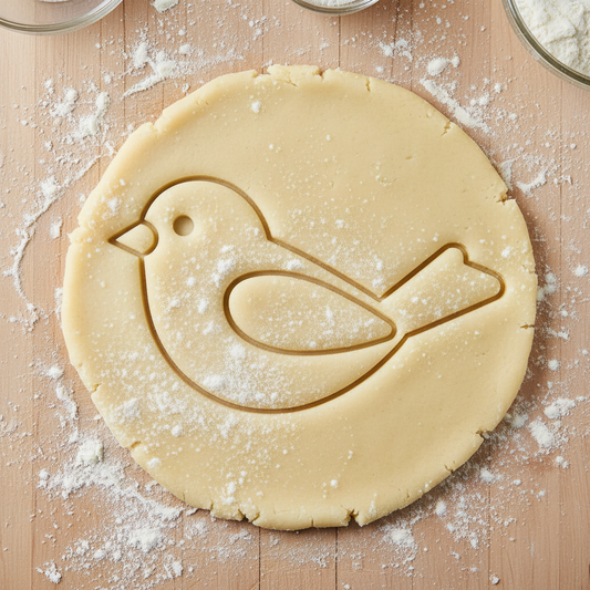 Ausstechform-Set – Spatz (STL, 2‑teilig) – Rohling