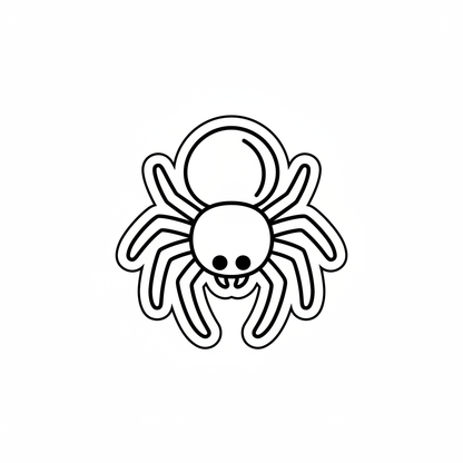 Ausstechform-Set – Spinne (STL, 2‑teilig) – Produktbild