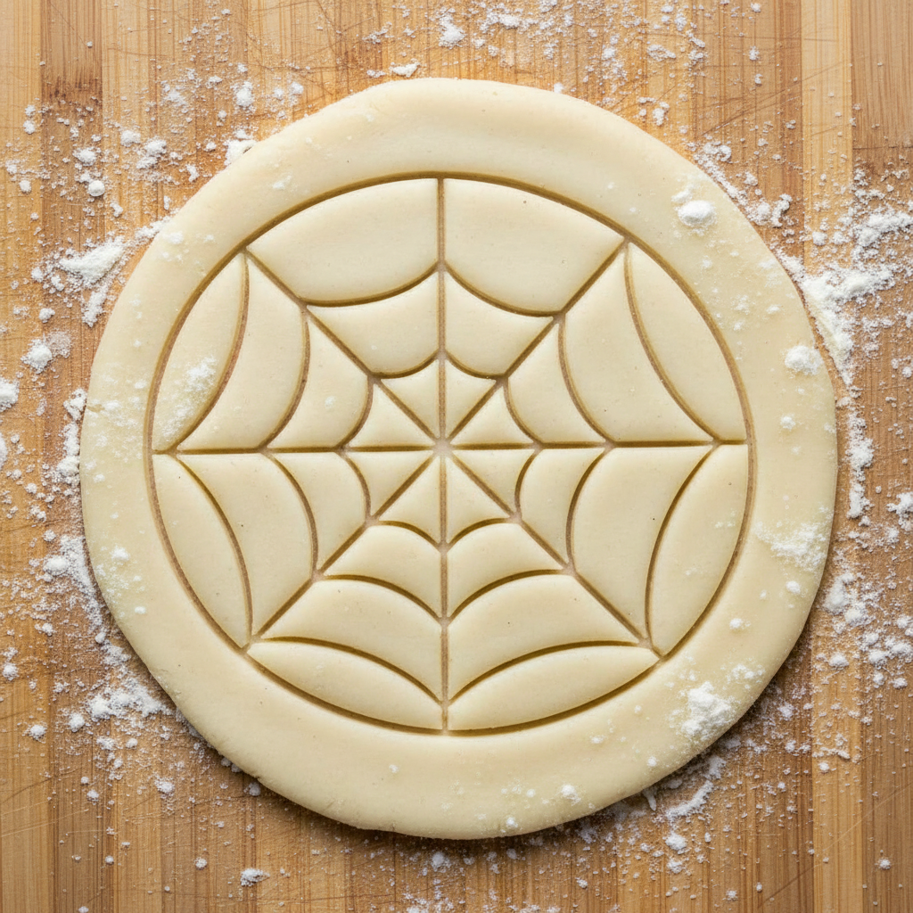 Ausstechform-Set – Spinnennetz (STL, 2‑teilig) – Rohling