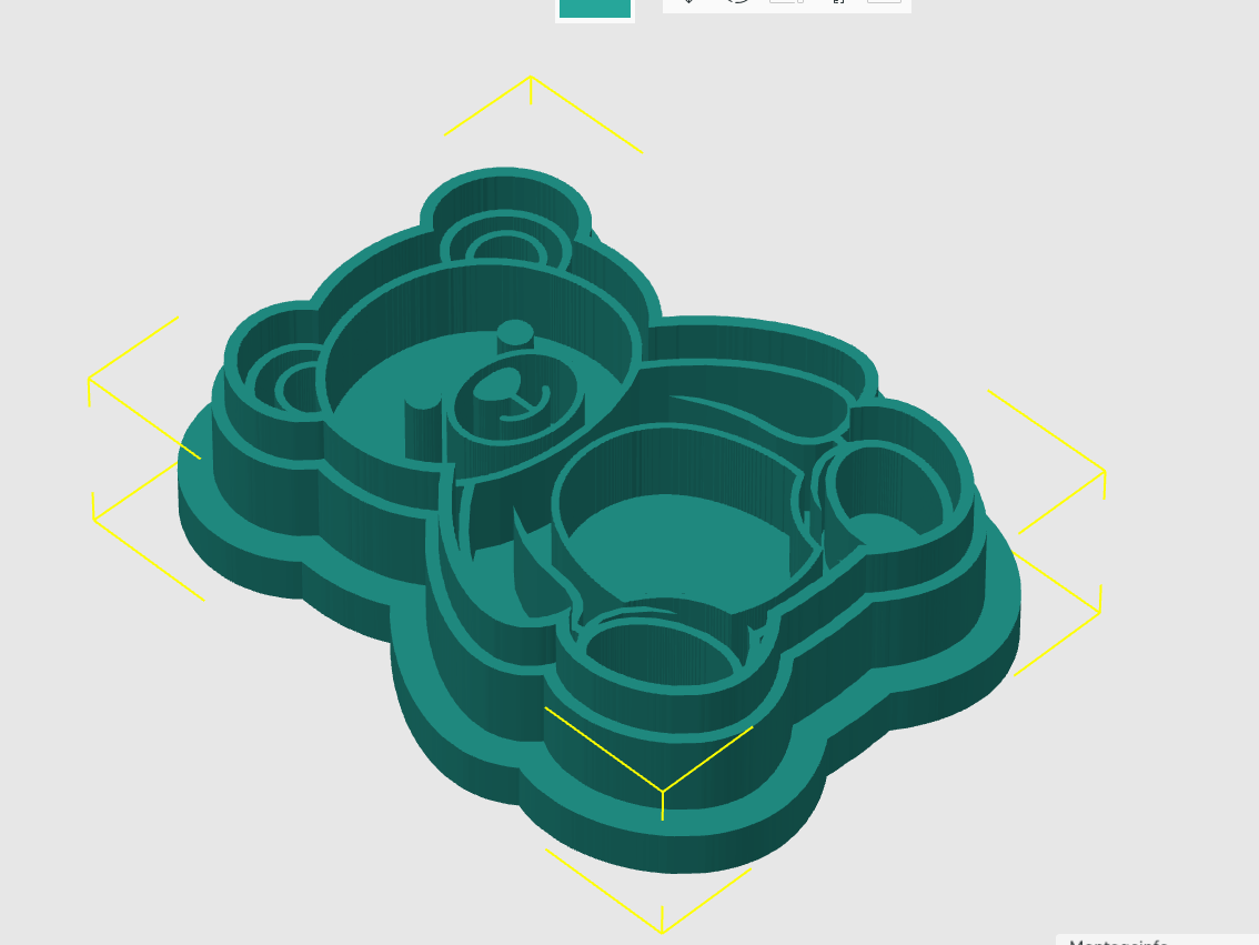 Ausstechform-Set – Teddy (STL, 2-teilig)