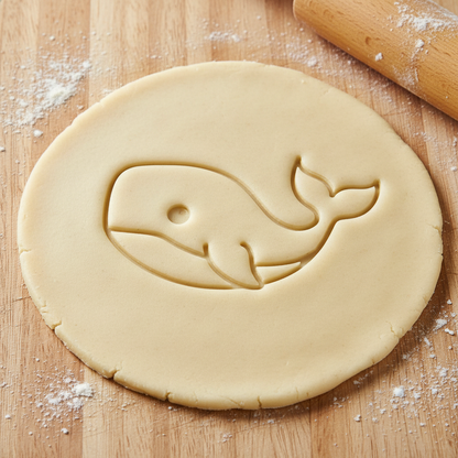 Ausstechform-Set – Wal (STL, 2‑teilig) – Rohling