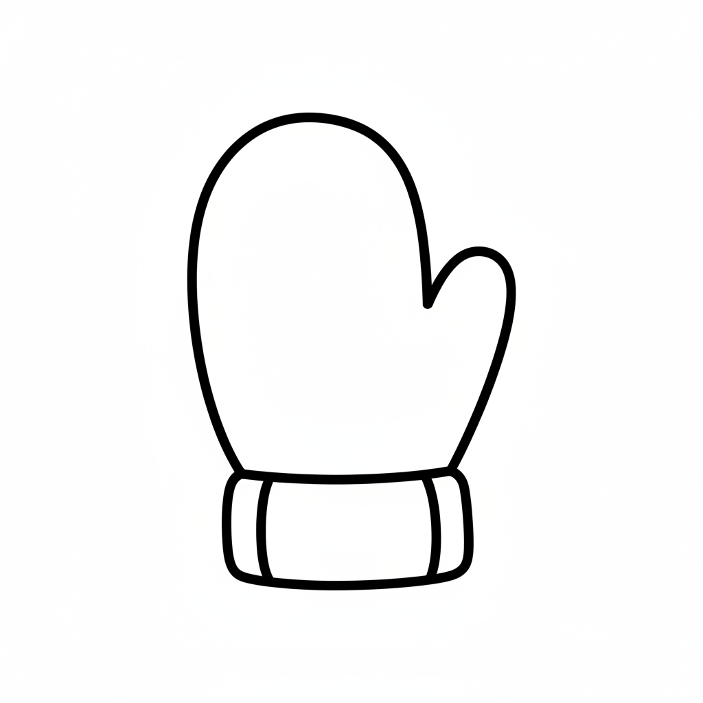 Ausstechform-Set – Winterhandschuh (STL, 2‑teilig) – Produktbild