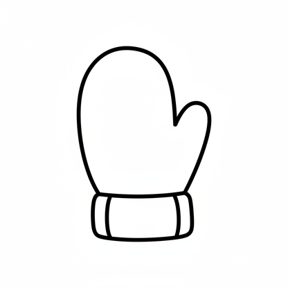 Ausstechform-Set – Winterhandschuh (STL, 2‑teilig) – Produktbild