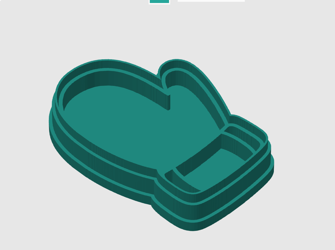 Ausstechform-Set – Winterhandschuh (STL, 2‑teilig) – Cutter/Imprint Vorschau