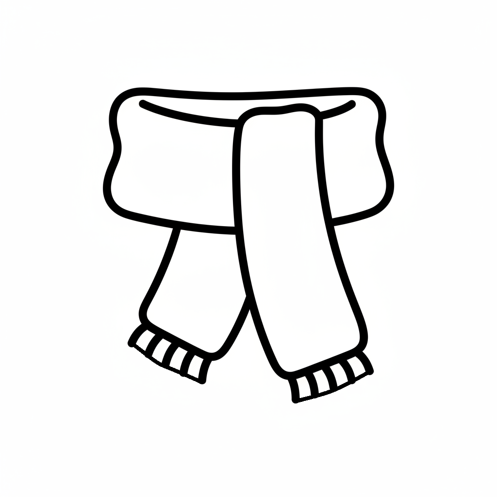 Ausstechform-Set – Winterschal (STL, 2‑teilig) – Produktbild