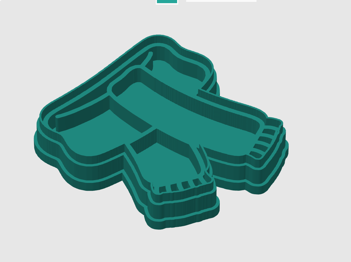 Ausstechform-Set – Winterschal (STL, 2‑teilig) – Cutter/Imprint Vorschau