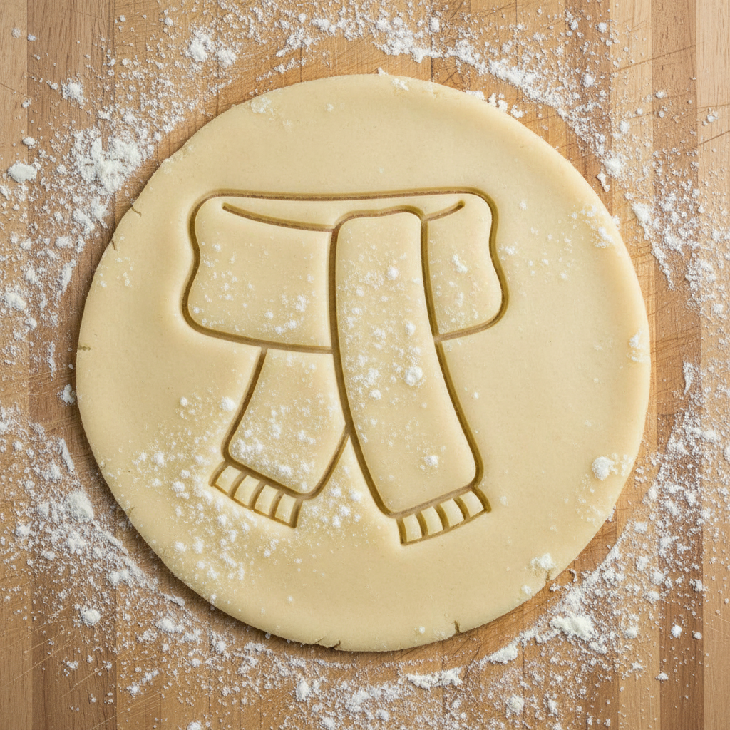 Ausstechform-Set – Winterschal (STL, 2‑teilig) – Rohling