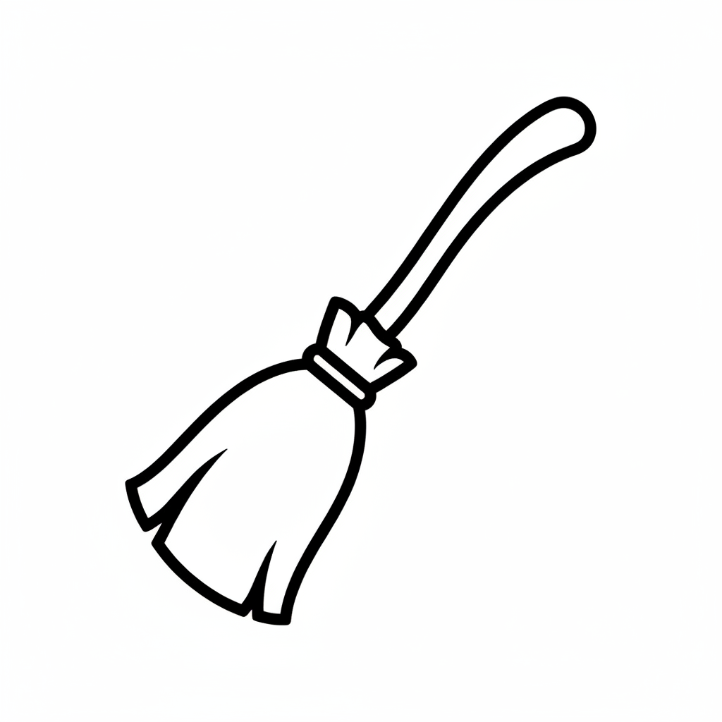 Ausstechform-Set – Hexenbesen (STL, 2‑teilig) – Produktbild