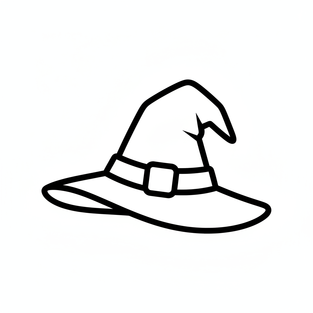 Ausstechform-Set – Hexenhut (STL, 2‑teilig) – Produktbild