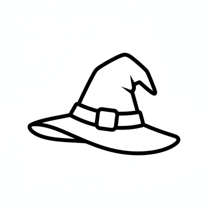 Ausstechform-Set – Hexenhut (STL, 2‑teilig) – Produktbild