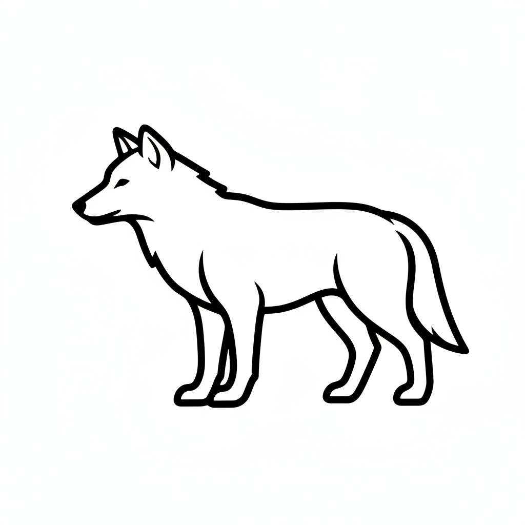 Ausstechform-Set – Wolf (STL, 2‑teilig) – Produktbild