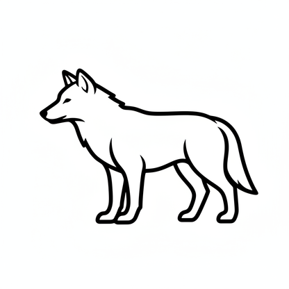 Ausstechform-Set – Wolf (STL, 2‑teilig) – Produktbild